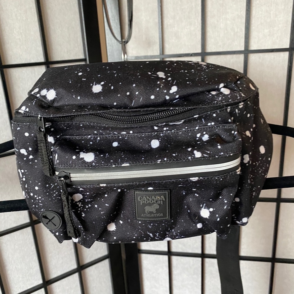 Canada Pooch Paint Splatter Waist Bag